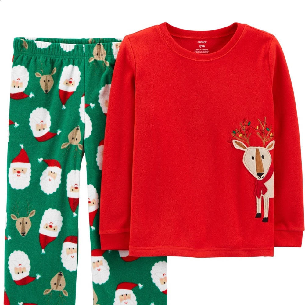 📌🆕 Carter’s • Reindeer • Pajama Set